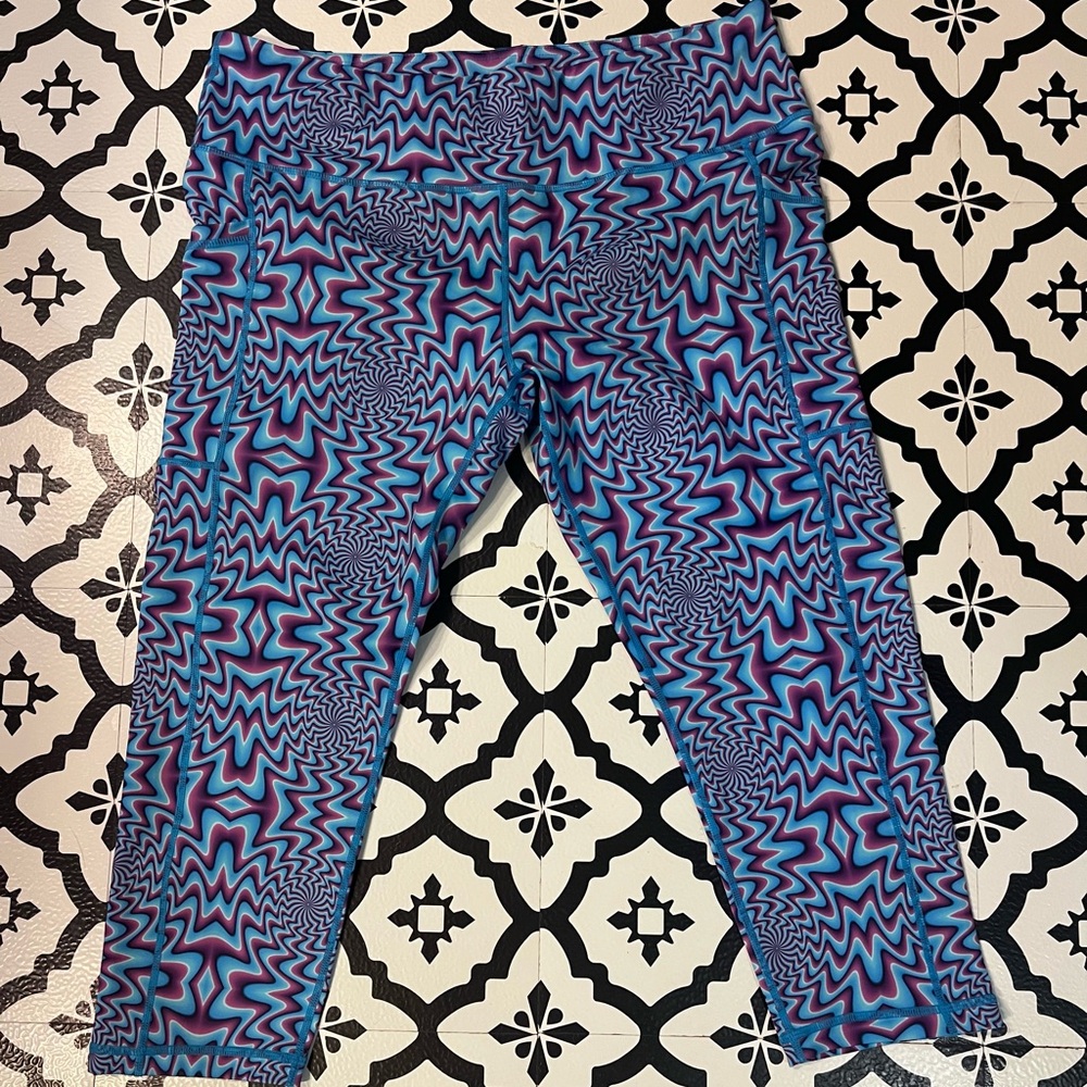 Constantly Varied Gear Blue and Purple Patterned Leggings